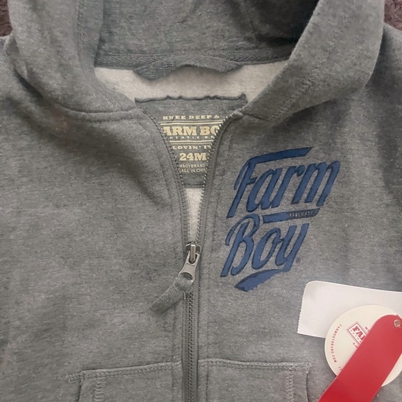 FARM BOY JACKET 24 months GRAY NEW - Picture 3 of 3